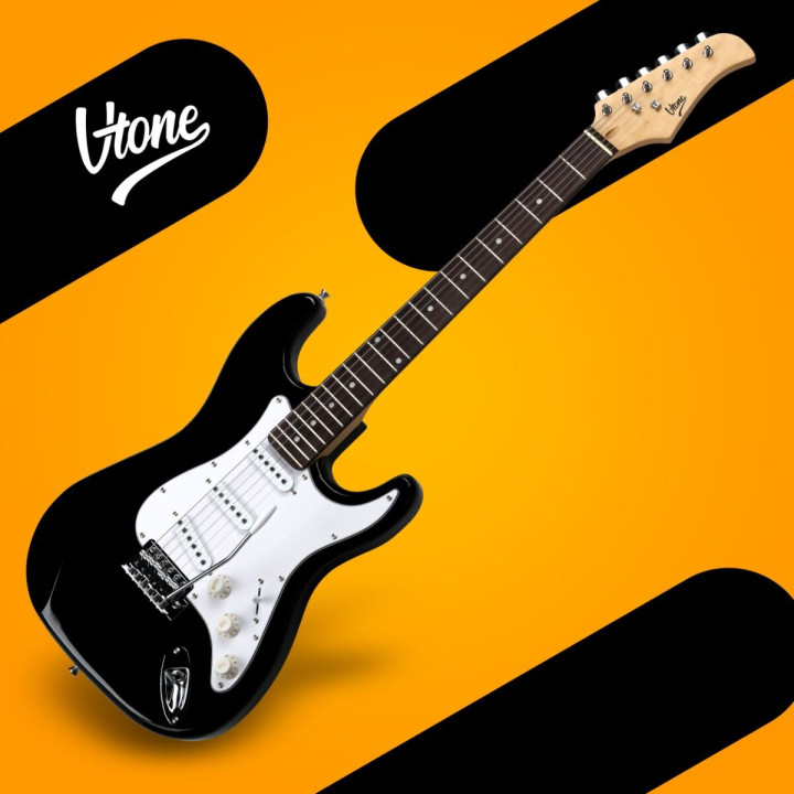 V-TONE EST39 BK gitara elektryczna 39 cali czarna 22 progi