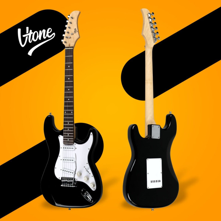 V-TONE EST39 BK gitara elektryczna 39 cali czarna 22 progi