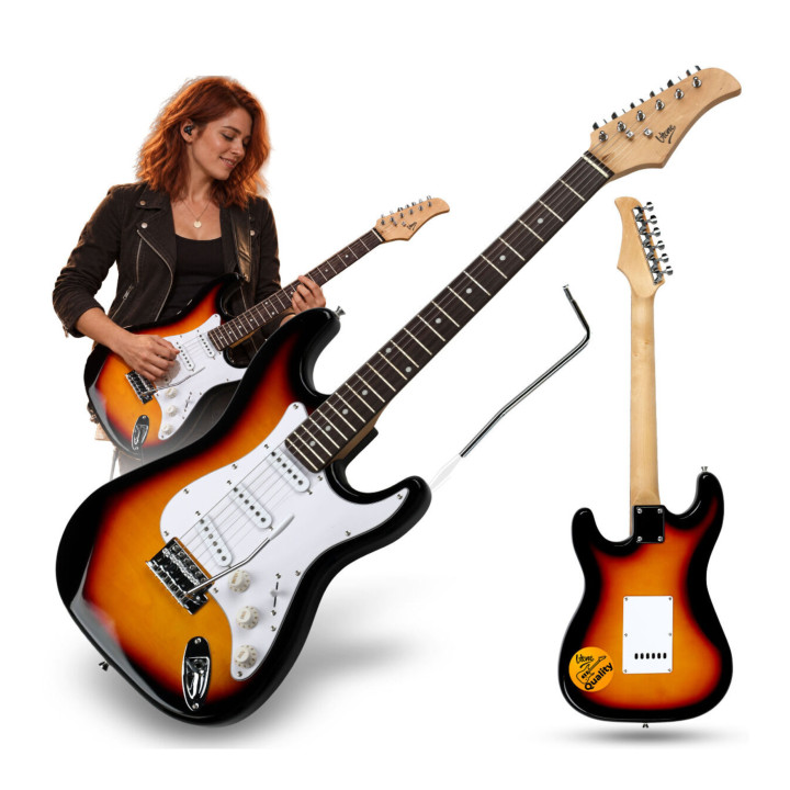 V-TONE EST39 SB gitara elektryczna 39 cali ST 22 progi