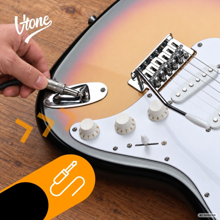 V-TONE EST39 SB gitara elektryczna 39 cali ST 22 progi