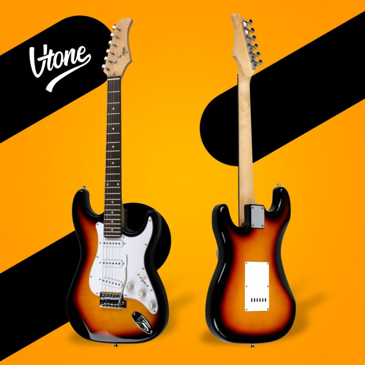 V-TONE EST39 SB gitara elektryczna 39 cali ST 22 progi
