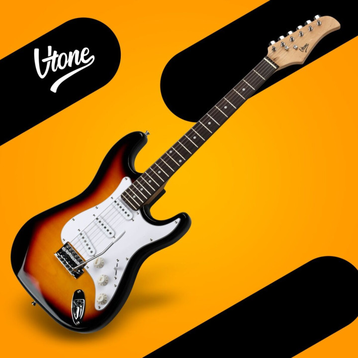 V-TONE EST39 SB gitara elektryczna 39 cali ST 22 progi