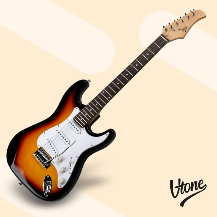 V-TONE EST39 SB gitara elektryczna 39 cali ST 22 progi