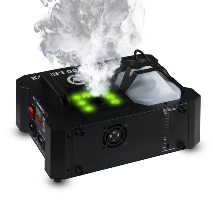 LIGHT4ME JET 1500 LED V2 wytwornica dymu pionowego 1500W DMX RGB LED pilot bezprzewodowy