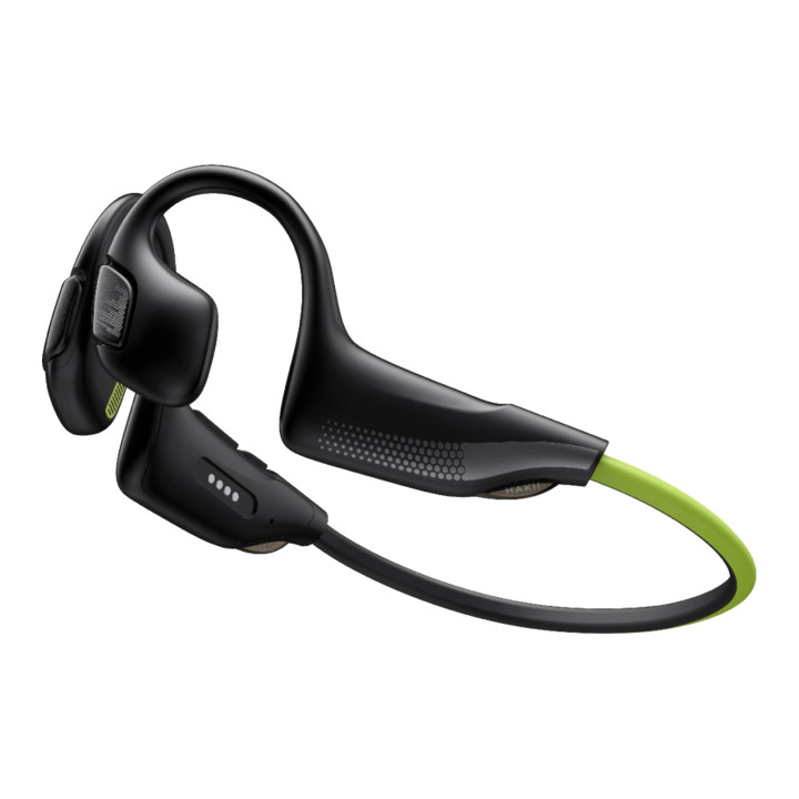 HAKII LIGHT II black green Bezprzewodowe słuchawki z odtwarzaczem MP3