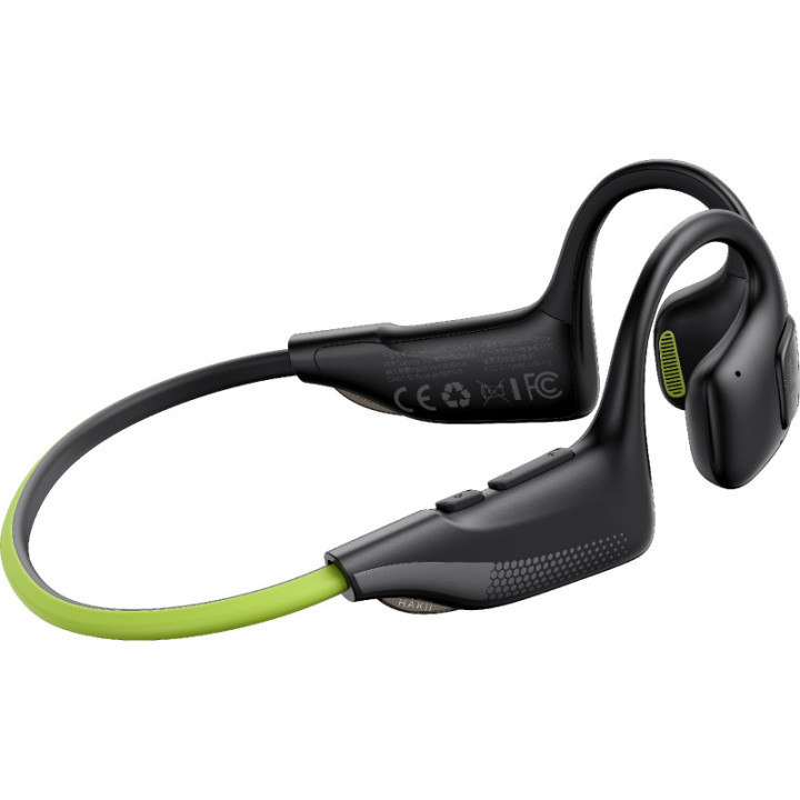 HAKII LIGHT II black green Bezprzewodowe słuchawki z odtwarzaczem MP3