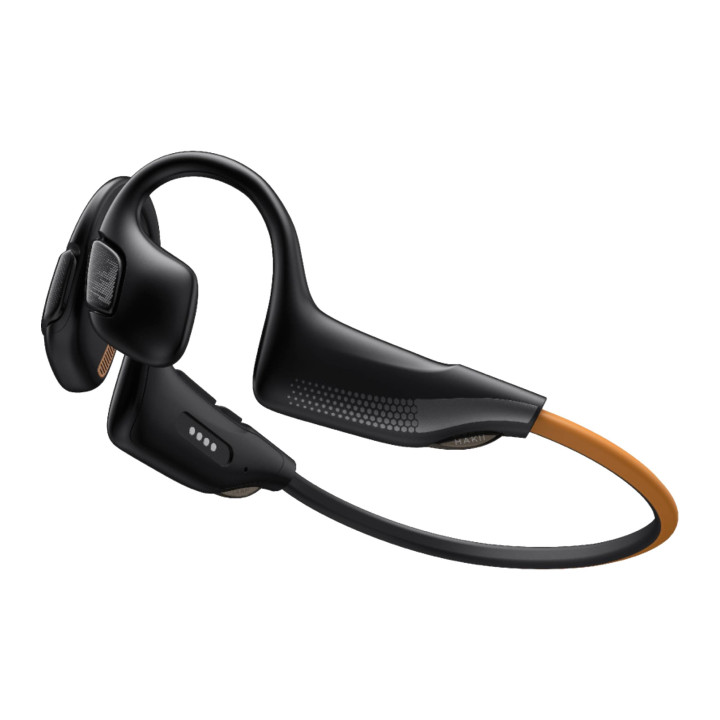 HAKII LIGHT II black orange Bezprzewodowe słuchawki z odtwarzaczem MP3