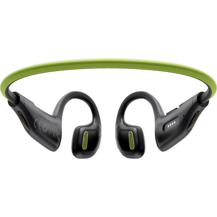 HAKII LIGHT II black green Bezprzewodowe słuchawki z odtwarzaczem MP3