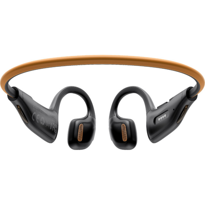 HAKII LIGHT II black orange Bezprzewodowe słuchawki z odtwarzaczem MP3