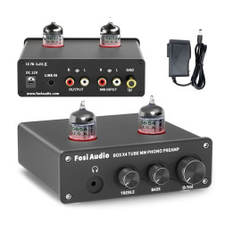 FOSI AUDIO BOX X4 Przedwzmacniacz gramofonowy z wyjściem słuchawkowym
