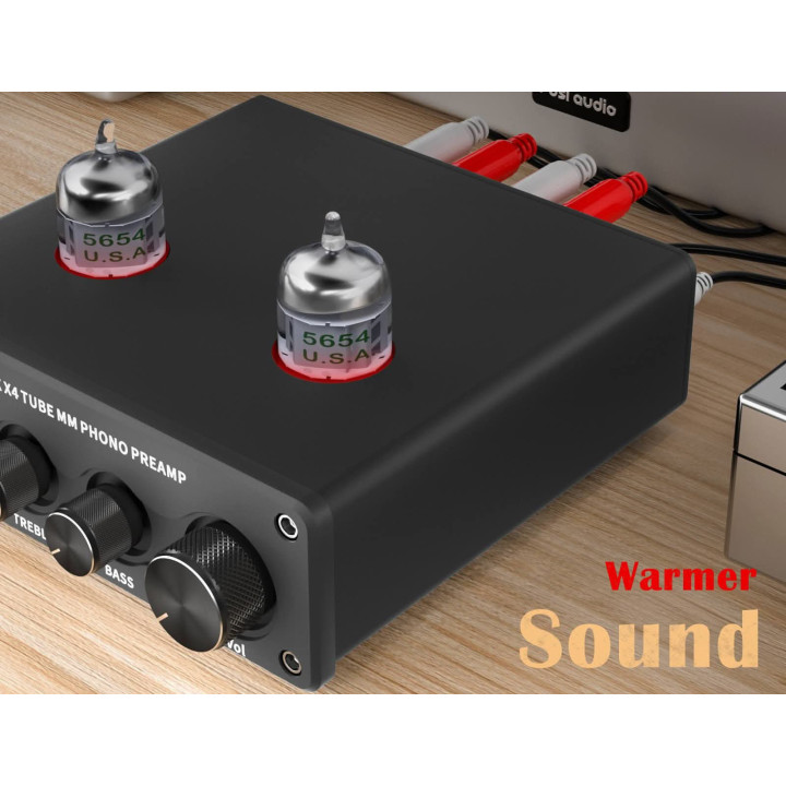 FOSI AUDIO BOX X4 Przedwzmacniacz gramofonowy z wyjściem słuchawkowym