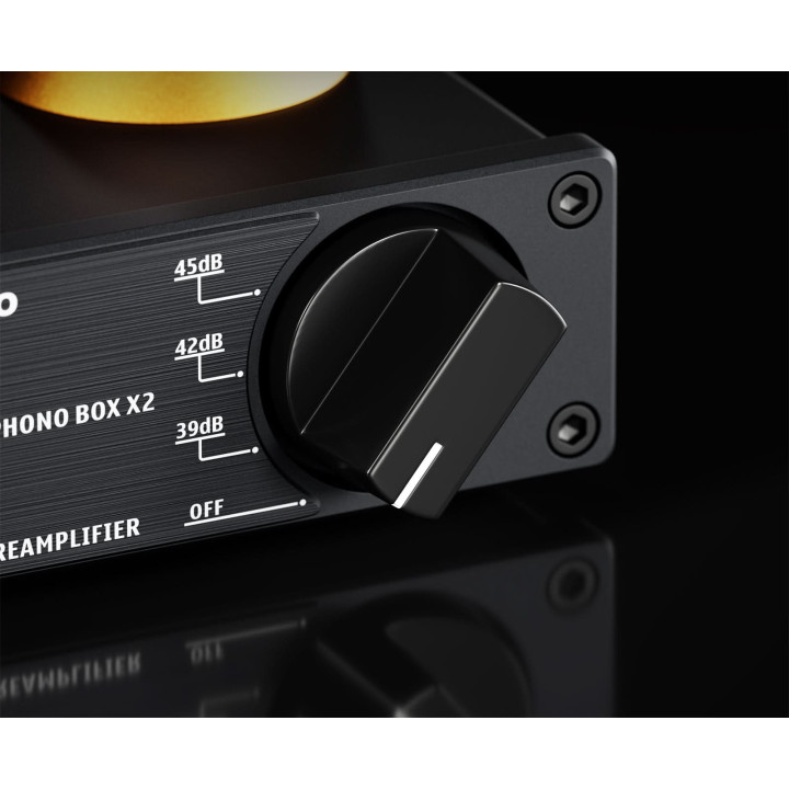 FOSI AUDIO BOX X2 Przedwzmacniacz gramofonowy z wyjściem słuchawkowym