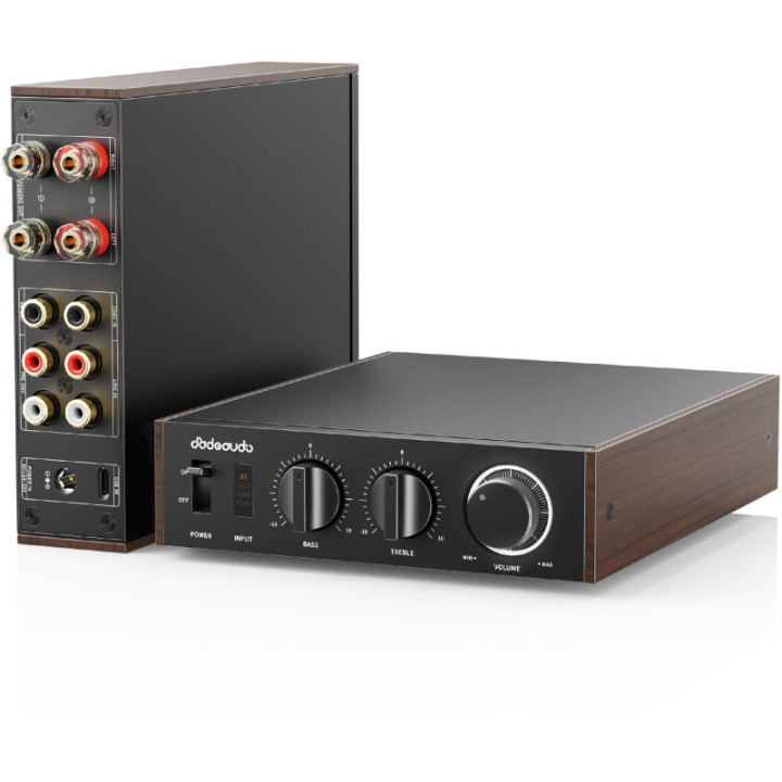 FiiO LEVEL 1 wzmacniacz głośnikowy 600W , BT 6.0, USB-DAC brązowy