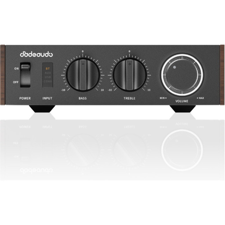 FiiO LEVEL 1 wzmacniacz głośnikowy 600W , BT 6.0, USB-DAC brązowy