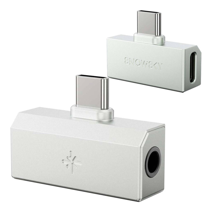 FiiO x SNOWSKY Tiny A Wzmacniacz słuchawkowy z DAC USB-C + 3.5mm port Srebrny