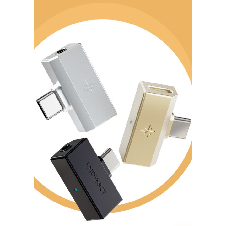 FiiO x SNOWSKY Tiny A Wzmacniacz słuchawkowy z DAC USB-C + 3.5mm port Czarny