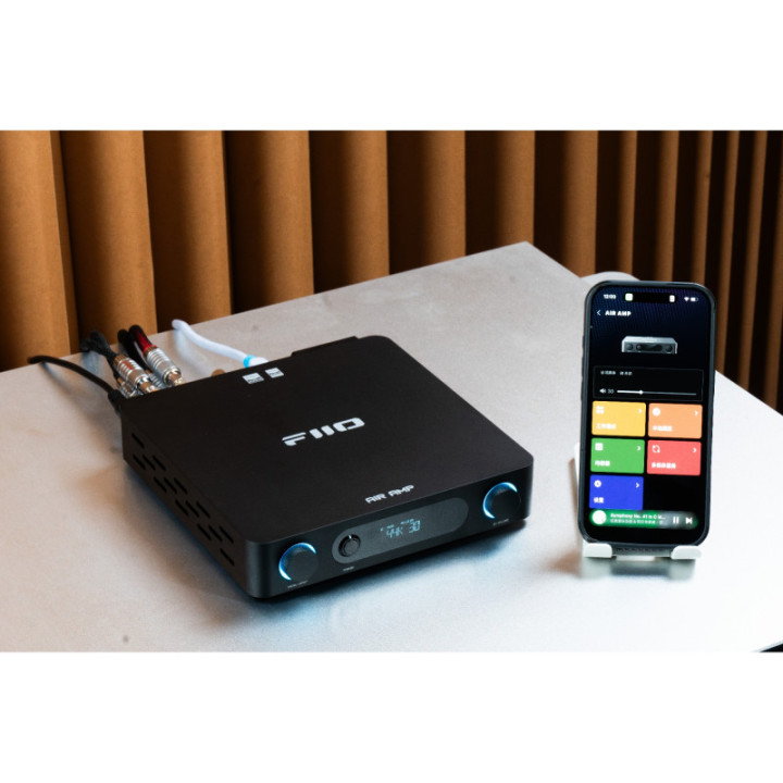 FiiO AIR AMP wzmacniacz stereo z odtwarzaczem sieciowym czarny