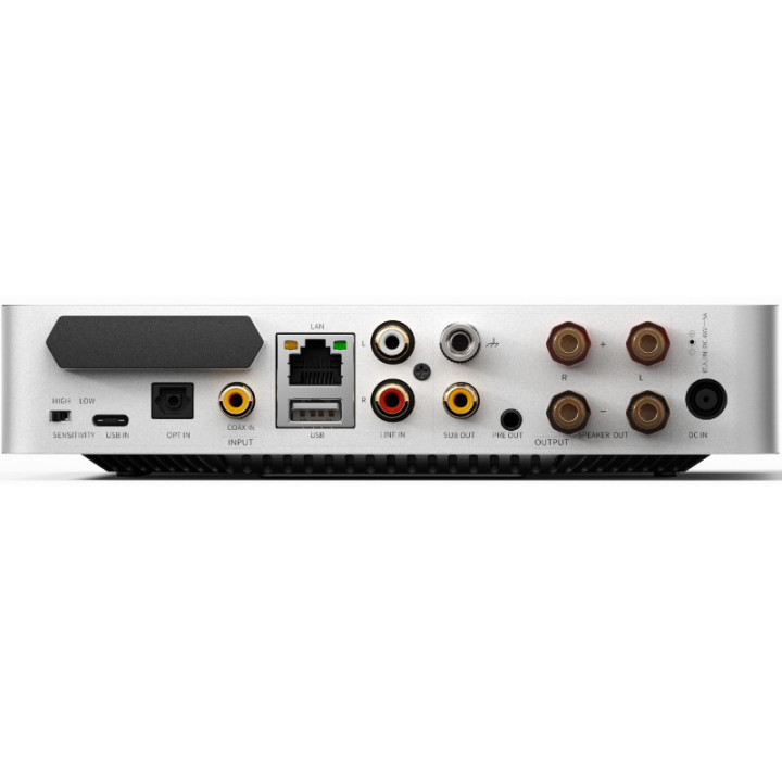 FiiO AIR AMP wzmacniacz stereo z odtwarzaczem sieciowym SREBRNY