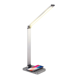 PLATINET PDL888S Lampa biurkowa 10W z ładowarką bezprzewodową srebrna