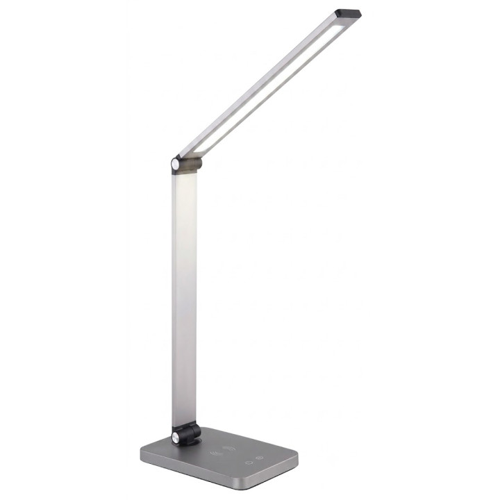 PLATINET PDL888S Lampa biurkowa 10W z ładowarką bezprzewodową srebrna