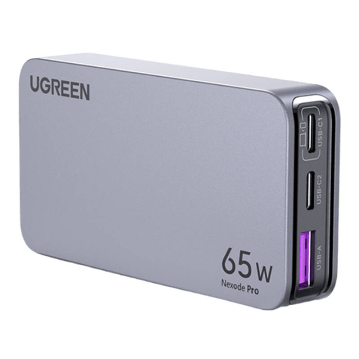 UGREEN 25356 Płaska ładowarka sieciowa Nexode Pro 65W GaN, 2x USB-C + USB