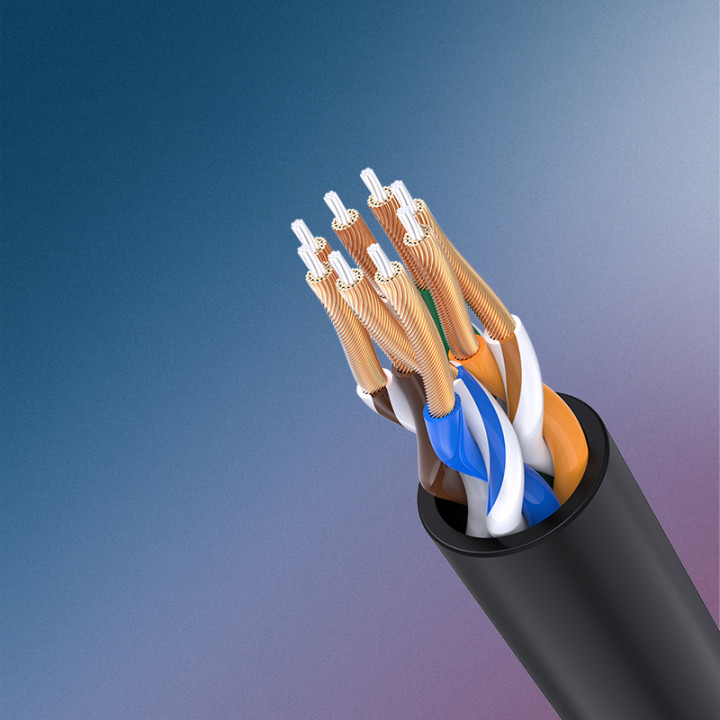 UGREEN 70333 NW122 Kabel sieciowy Ethernet RJ45, Cat.6A, UTP, 1.5m czarny
