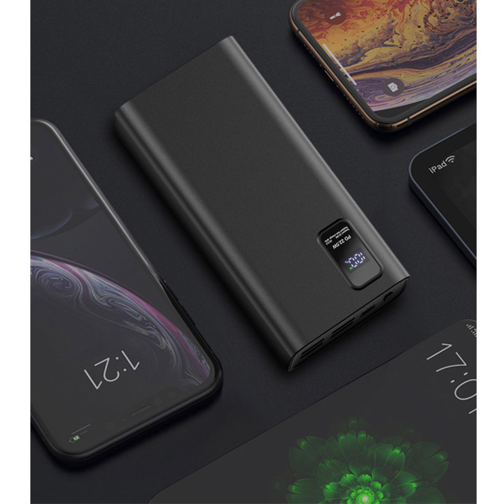 PLATINET PMPB20WQC727B POWERBANK 20000mAh czarny PD 3.0 QC 3.0 LED