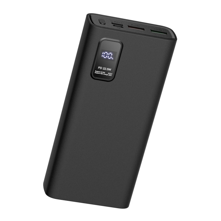 PLATINET PMPB20WQC727B POWERBANK 20000mAh czarny PD 3.0 QC 3.0 LED