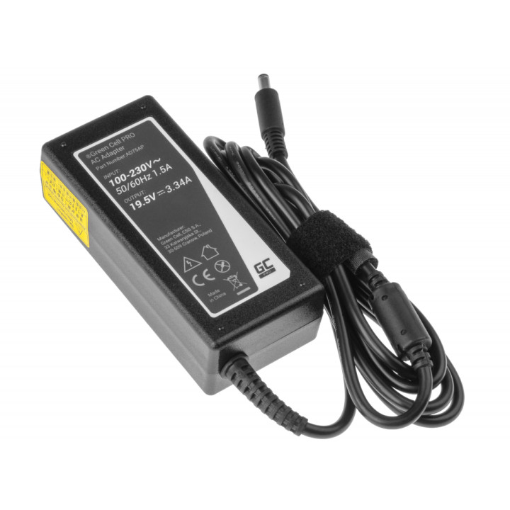 GREEN CELL AD75AP Zasilacz Dell 19V 3.42 4.5-3mm