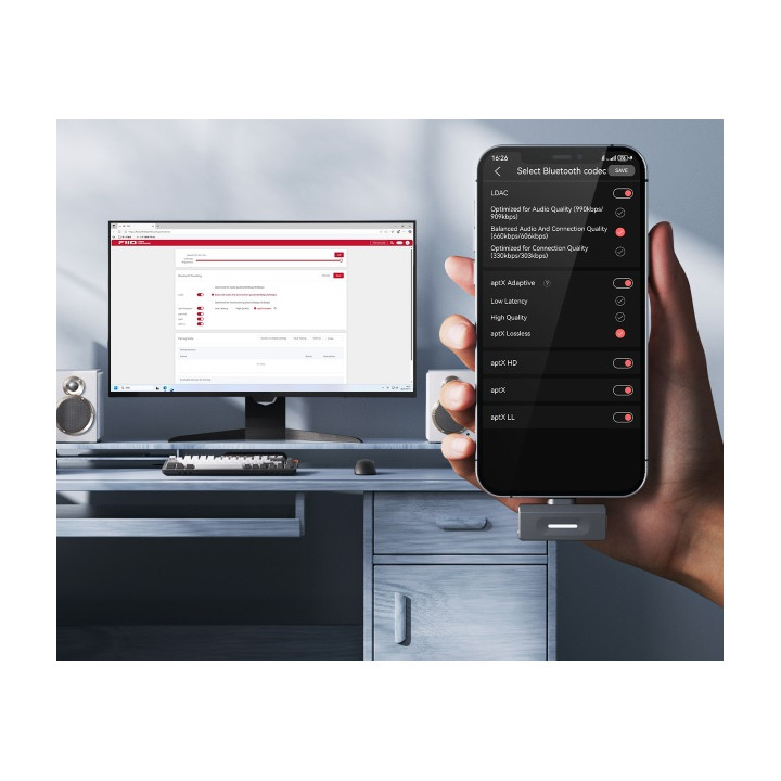 FiiO AiR LINK Transmiter bluetooth Hi-Res USB-C