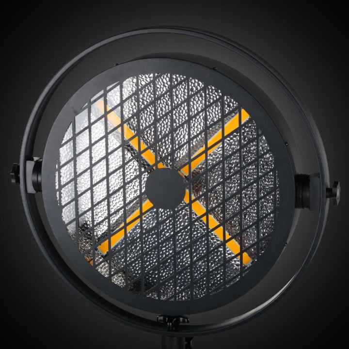 EVOLIGHTS LUMEN X V2 oświetlenie sceniczne retro vintage reflektor ciepły biały + RGB