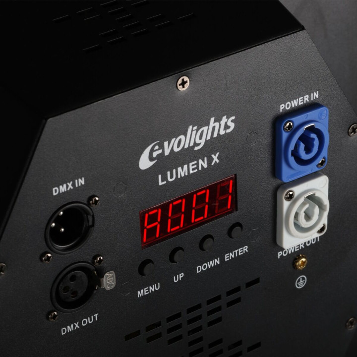 EVOLIGHTS LUMEN X V2 oświetlenie sceniczne retro vintage reflektor ciepły biały + RGB