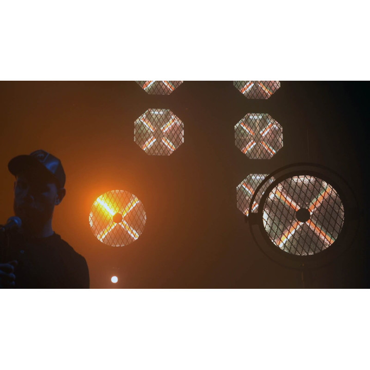 EVOLIGHTS LUMEN X V2 oświetlenie sceniczne retro vintage reflektor ciepły biały + RGB