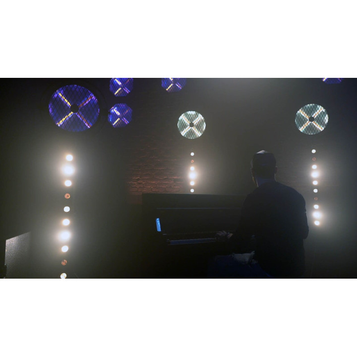 EVOLIGHTS LUMEN X V2 oświetlenie sceniczne retro vintage reflektor ciepły biały + RGB