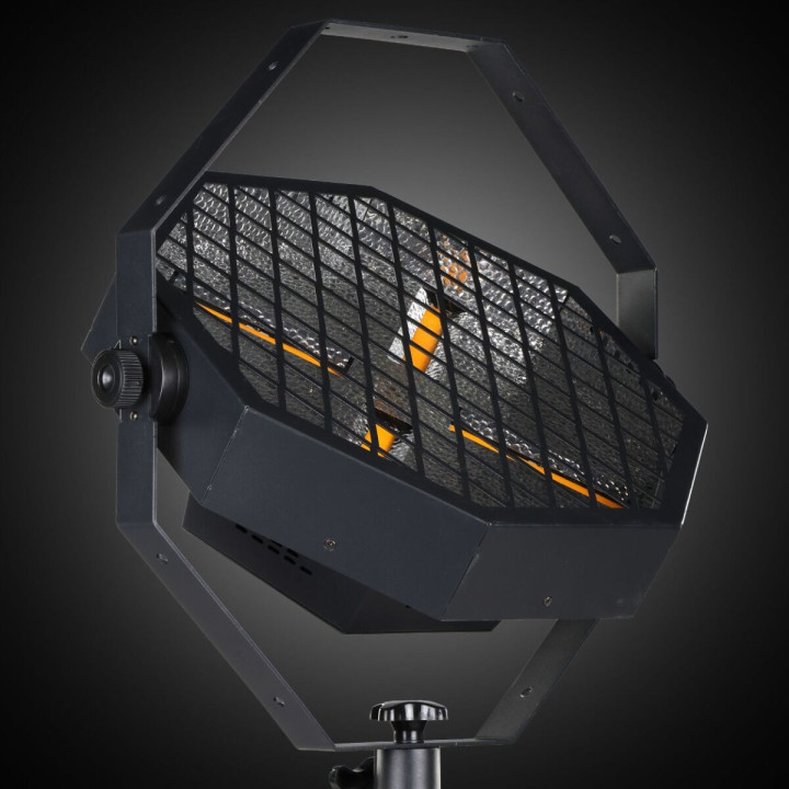 EVOLIGHTS LUMENO X V2 reflektor vintage oświetlenie sceniczne retro 4x60W WW LED + 48x0,2 RGB LED