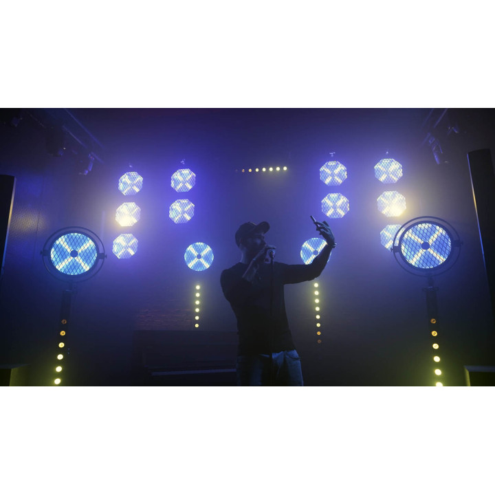 EVOLIGHTS LUMENO X V2 reflektor vintage oświetlenie sceniczne retro 4x60W WW LED + 48x0,2 RGB LED