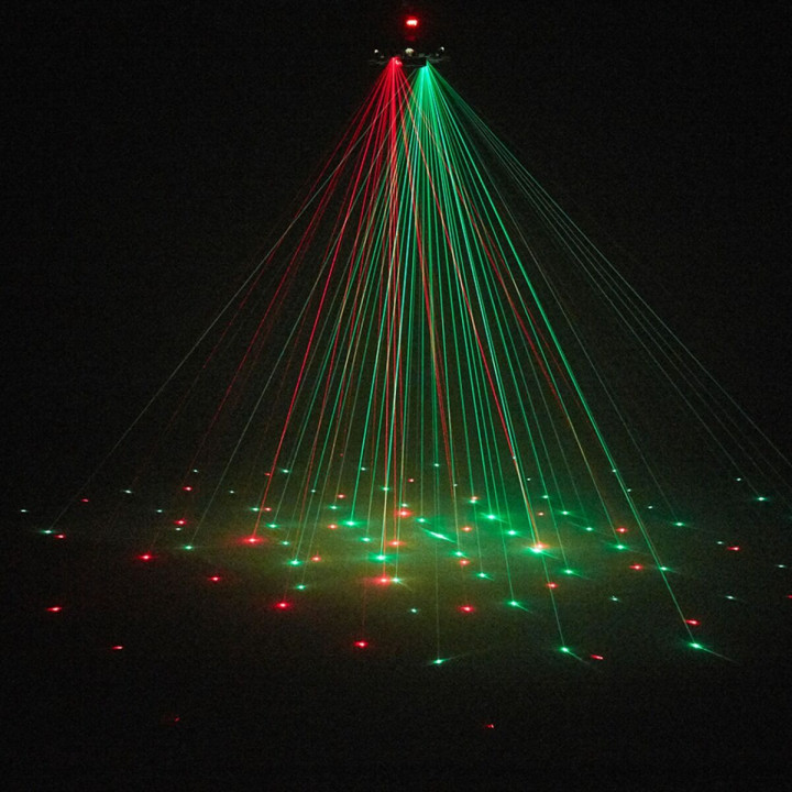 LIGHT4ME OCTOS ruchomy multiefekt oświetleniowy 7w1 LED DMX Beam RGBW Bee Eye RGBW laser czerwony