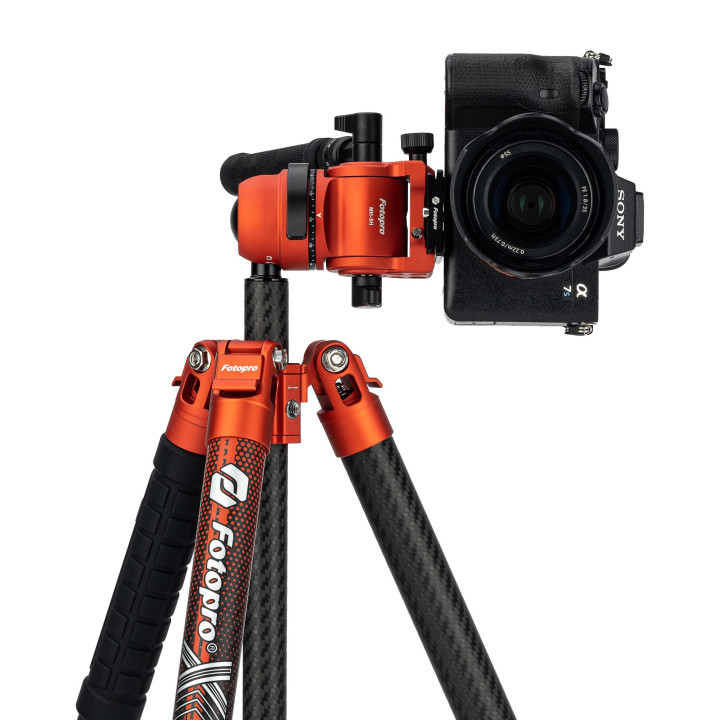 FOTOPRO X-AIRFLY MAX VIDEO Statyw fotograficzny pomarańczowy 171 cm