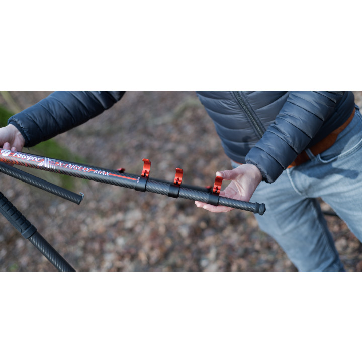 FOTOPRO X-AIRFLY MAX VIDEO Statyw fotograficzny pomarańczowy 171 cm