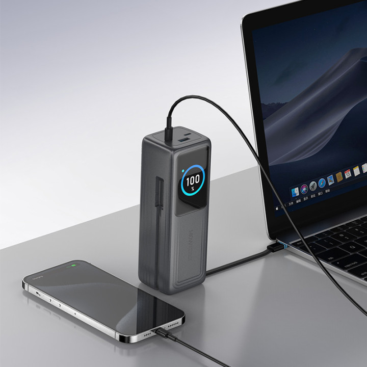 PLATINET PMPB27140 Powerbank 27000 mAh 140W z wbudowanym kablem i wyświetlaczem