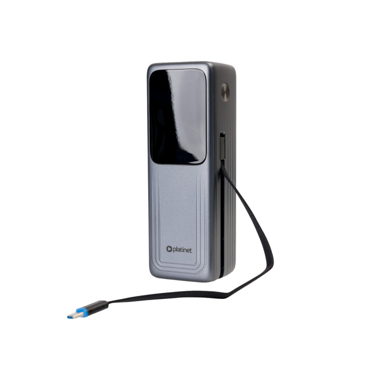 PLATINET PMPB27140 Powerbank 27000 mAh 140W z wbudowanym kablem i wyświetlaczem