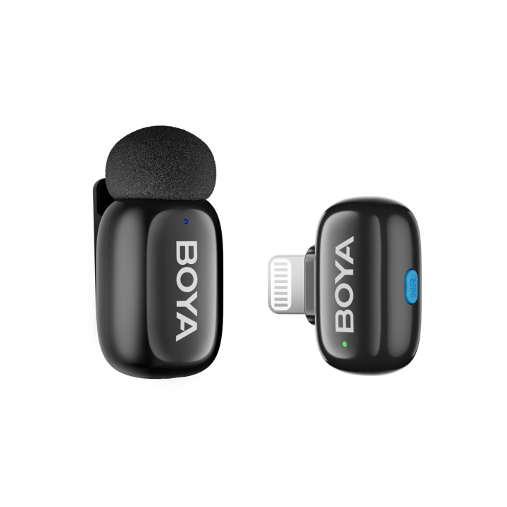 BOYA mini 2-01 Mikrofony bezprzewodowe 2.4GHz USB-C - czarne