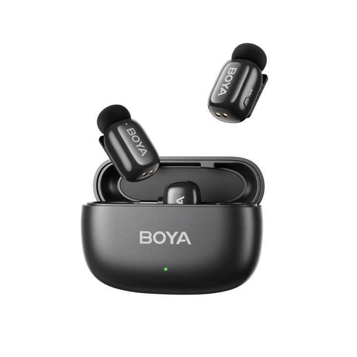 BOYA mini 2-01 Mikrofony bezprzewodowe 2.4GHz USB-C - czarne