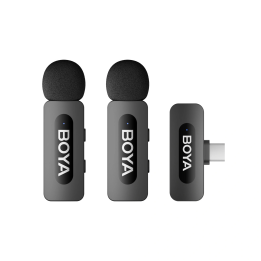 BOYA BY-V20 V2.0 Mikrofony bezprzewodowe 2.4GHz - czarne