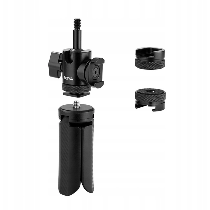 BOYA Desktop Stand 01 Statyw tripod 1/4" do mikrofonu i kamery - czarny