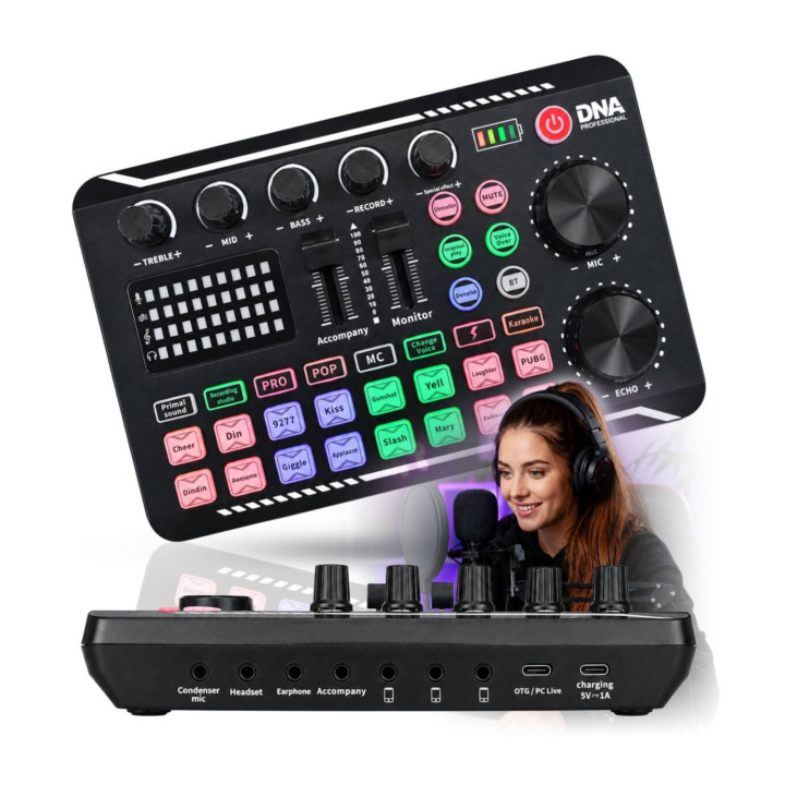 DNA STUDIO CARD akumulatorowa zewnętrzna karta dźwiękowa audio USB-C Bluetooth 1200 mAh