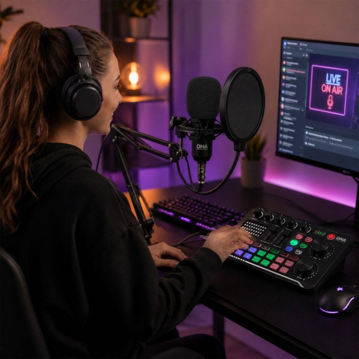 DNA STUDIO CARD akumulatorowa zewnętrzna karta dźwiękowa audio USB-C Bluetooth 1200 mAh
