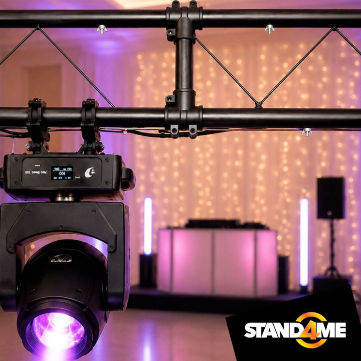 STAND4ME LTS 1 rampa oświetleniowa DJ do 100 kg stal czarna 240-400 cm