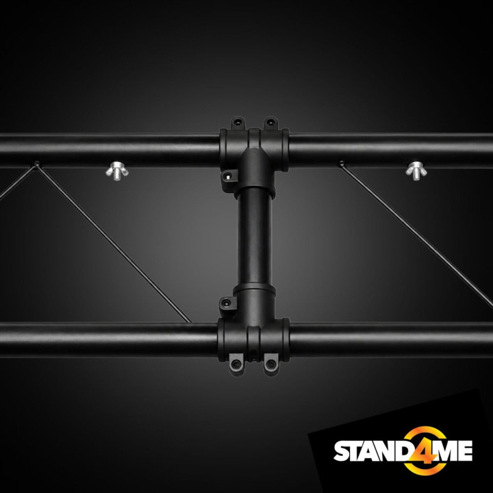 STAND4ME LTS 1 rampa oświetleniowa DJ do 100 kg stal czarna 240-400 cm