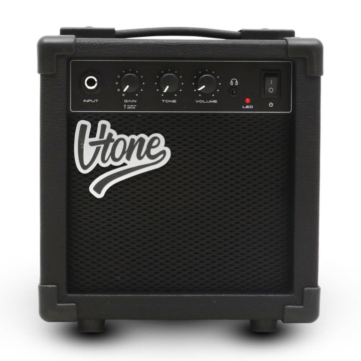 V-TONE AMP10 wzmacniacz 10W do gitary elektrycznej tranzystorowy czarny efekt drive wyjście słuchawkowe